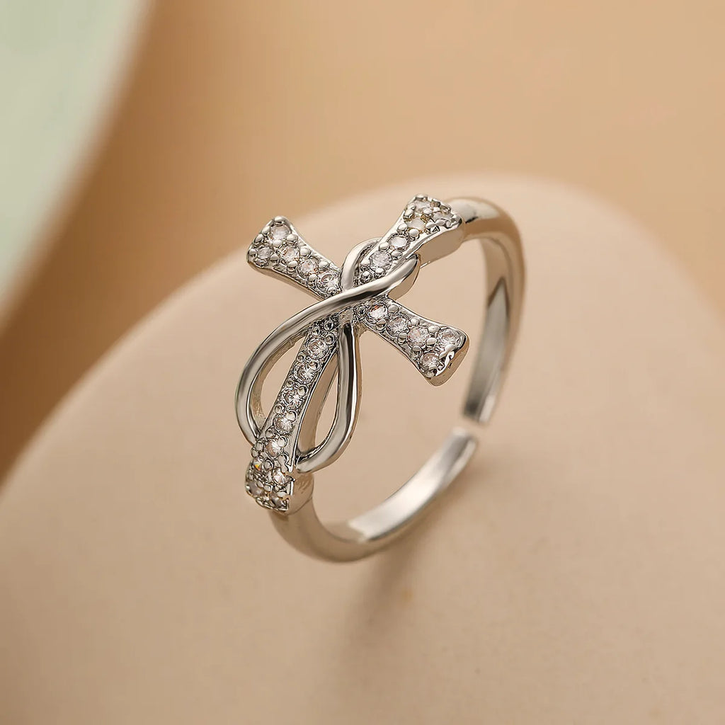Brilliant Devotion: The Zircon Cross Ring Range