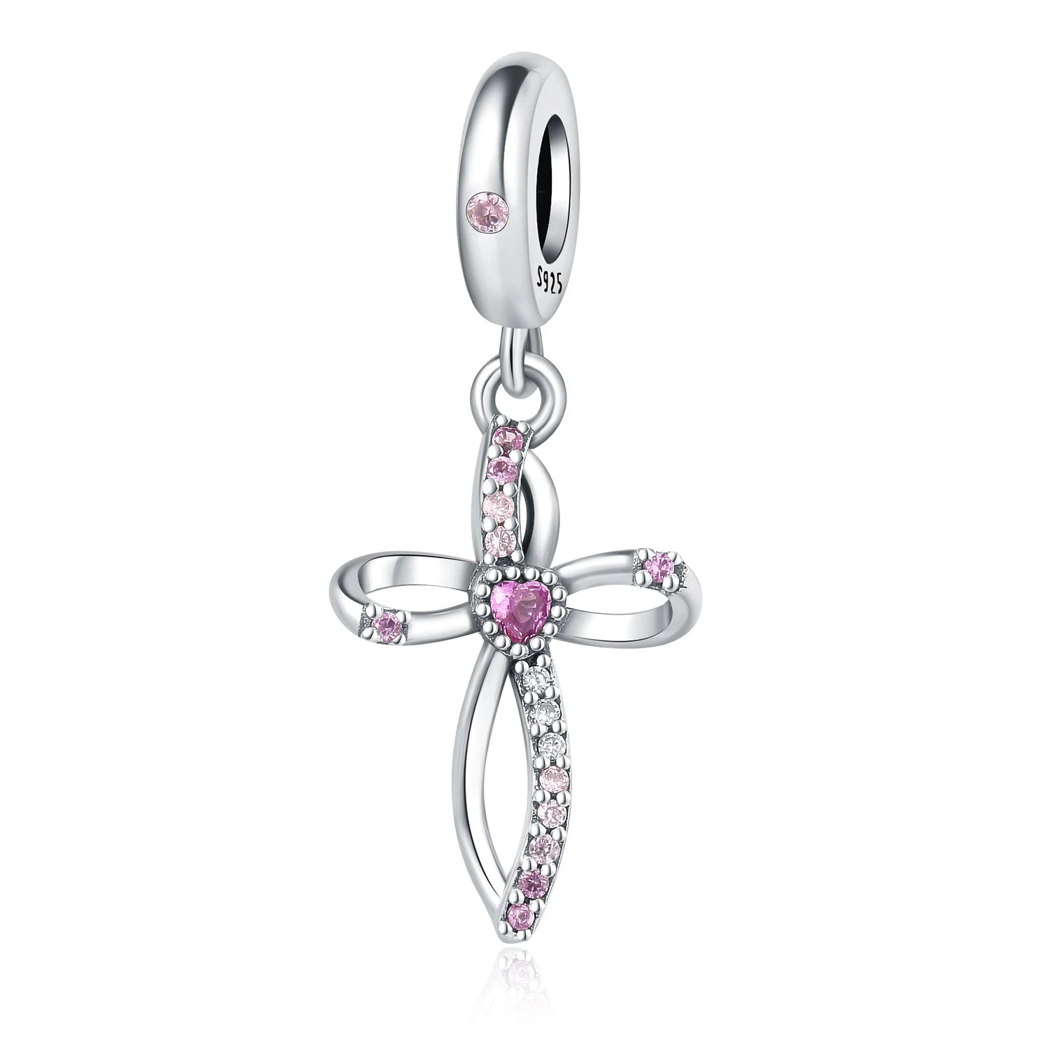Celestial Blessings: Sterling Silver Angel & Cross Charm Pendants Range
