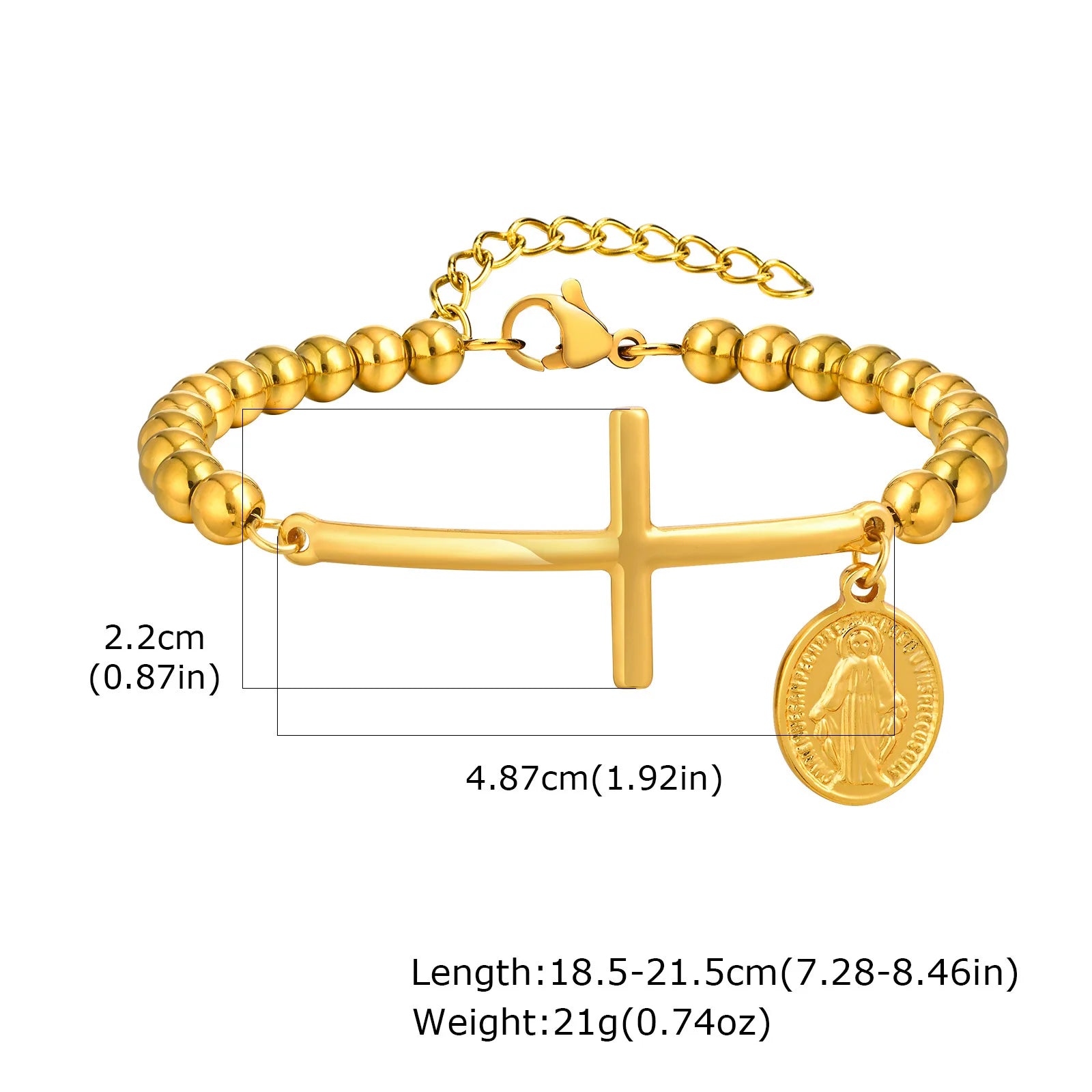 Amulet of Protection: Saint Benedict Cross Bracelet Range – Stainless Steel