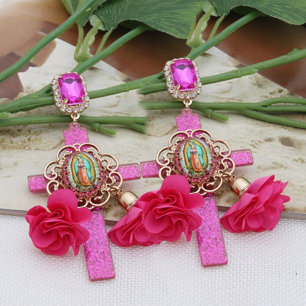 Festival Ready: Bohemia Cross Dangle Earring Range with Long Tassels