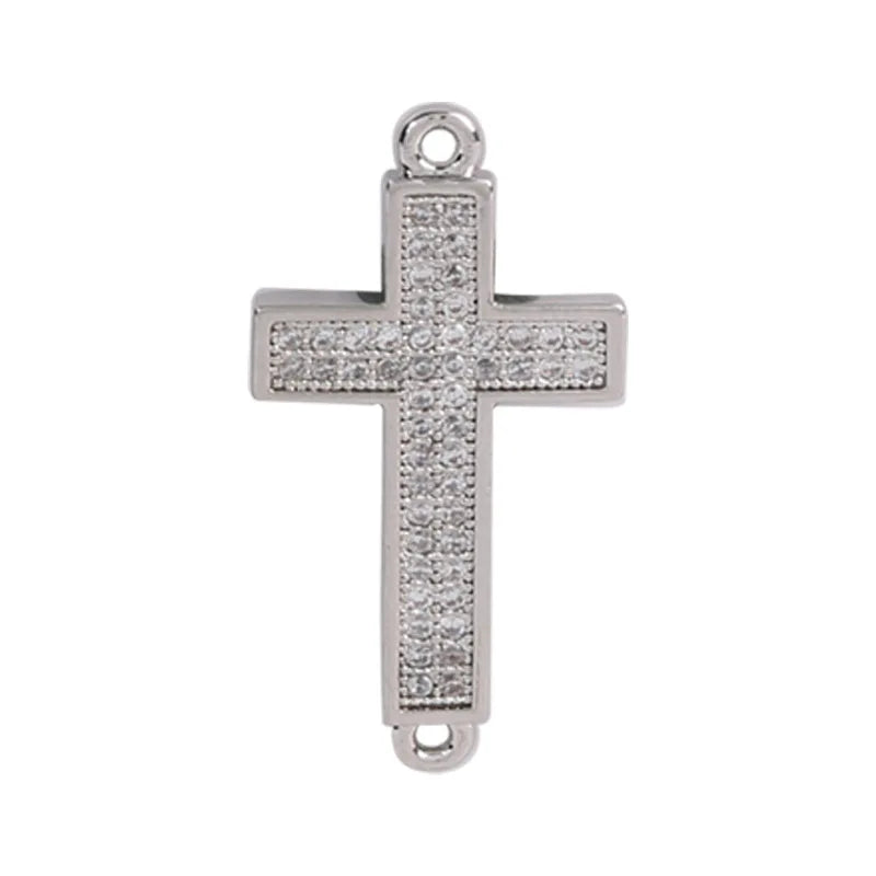 Maximum Sparkle: Cubic Zirconia Crystal Cross Pendants Collection