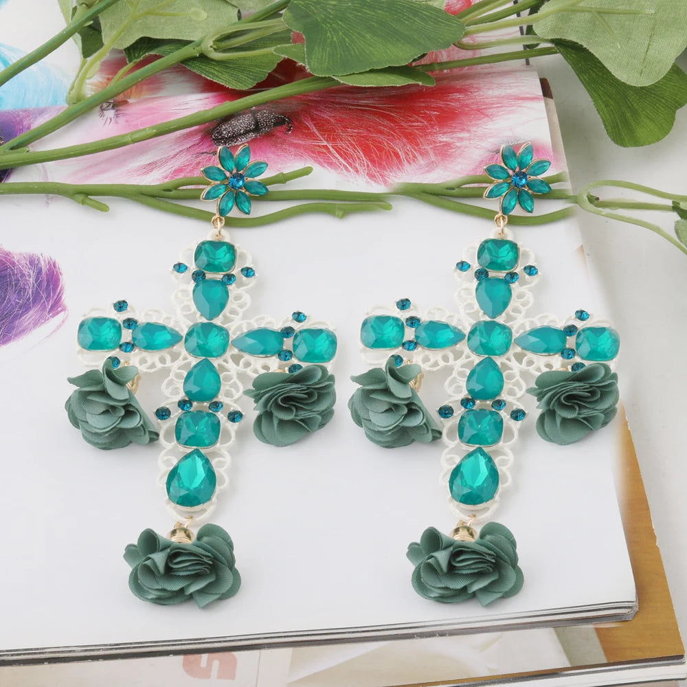Festival Ready: Bohemia Cross Dangle Earring Range with Long Tassels