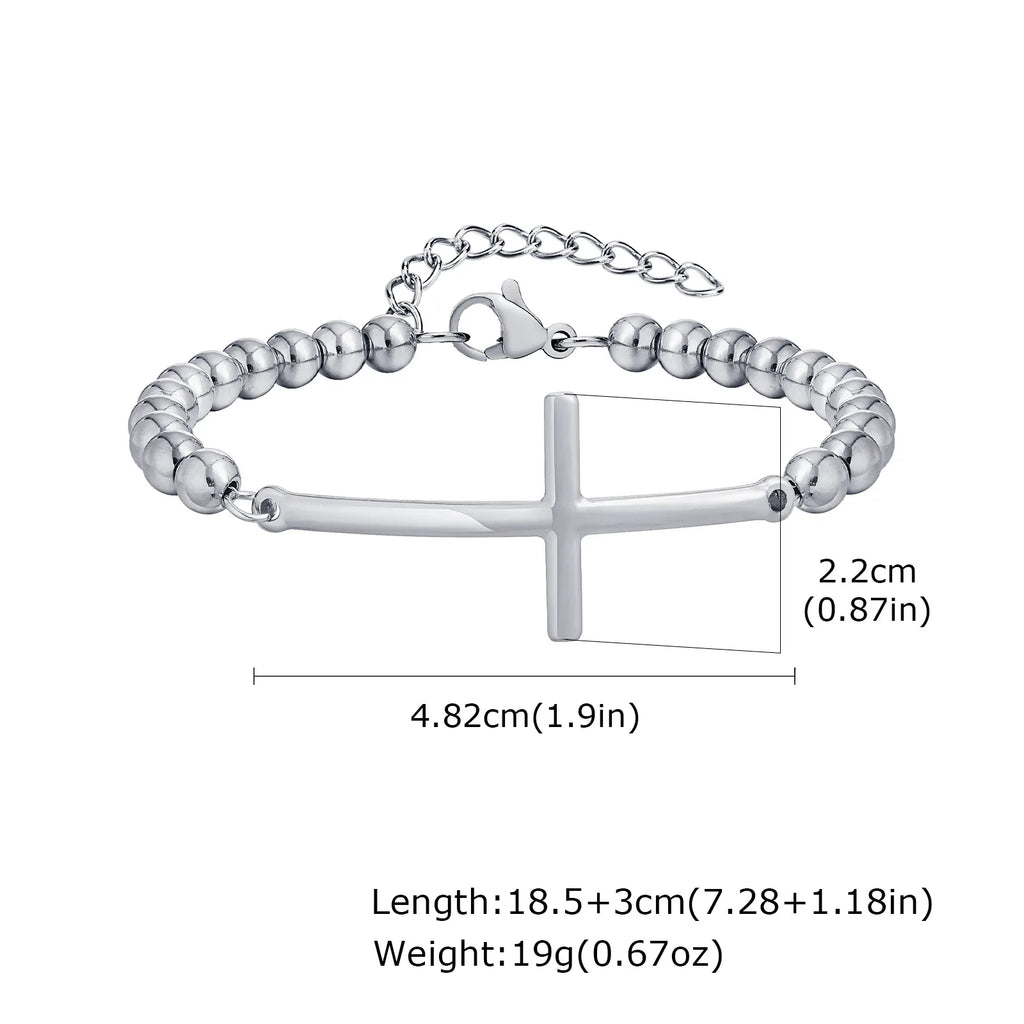 Amulet of Protection: Saint Benedict Cross Bracelet Range – Stainless Steel