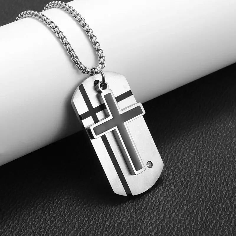 Enduring Faith: Stainless Steel Cross Pendant Necklace Range
