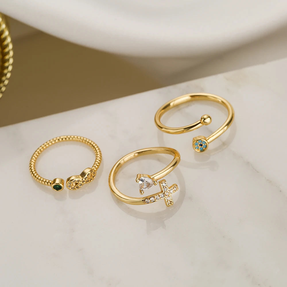 Brilliant Devotion: The Zircon Cross Ring Range