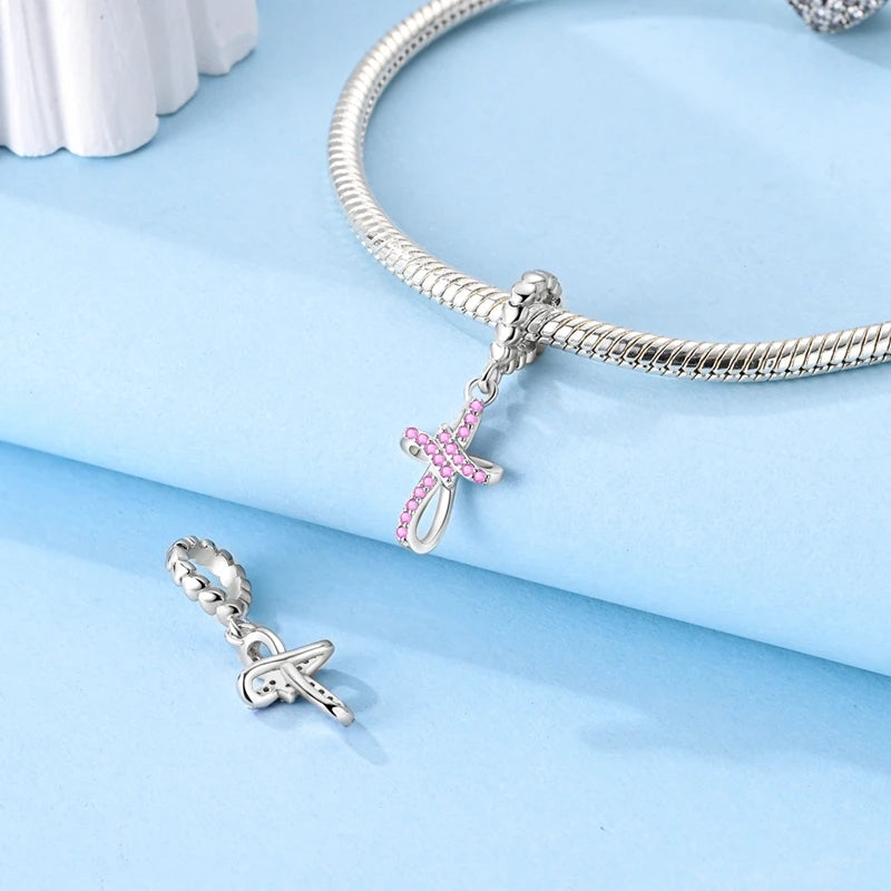 Celestial Blessings: Sterling Silver Angel & Cross Charm Pendants Range