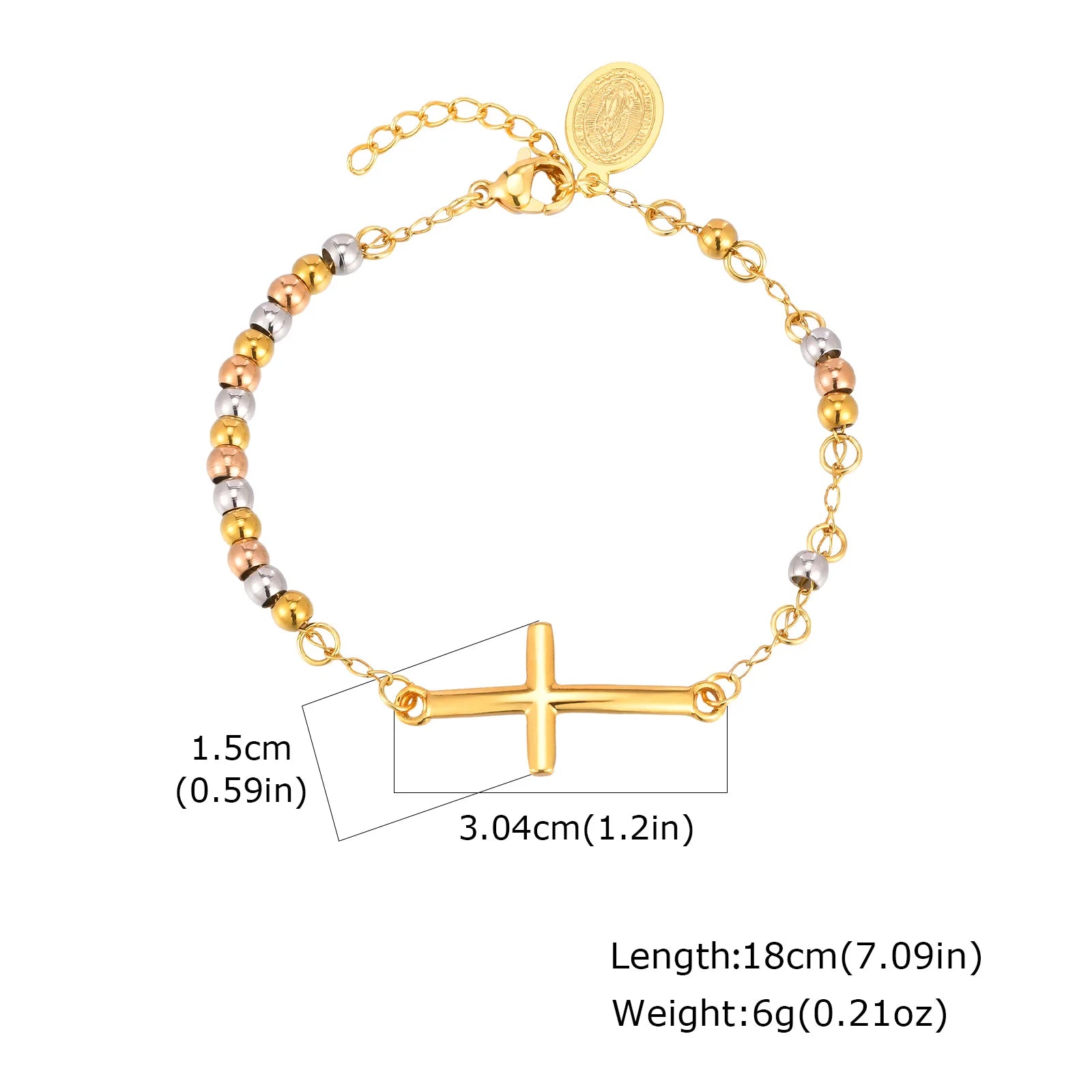 Amulet of Protection: Saint Benedict Cross Bracelet Range – Stainless Steel