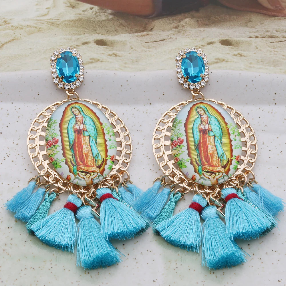 Festival Ready: Bohemia Cross Dangle Earring Range with Long Tassels