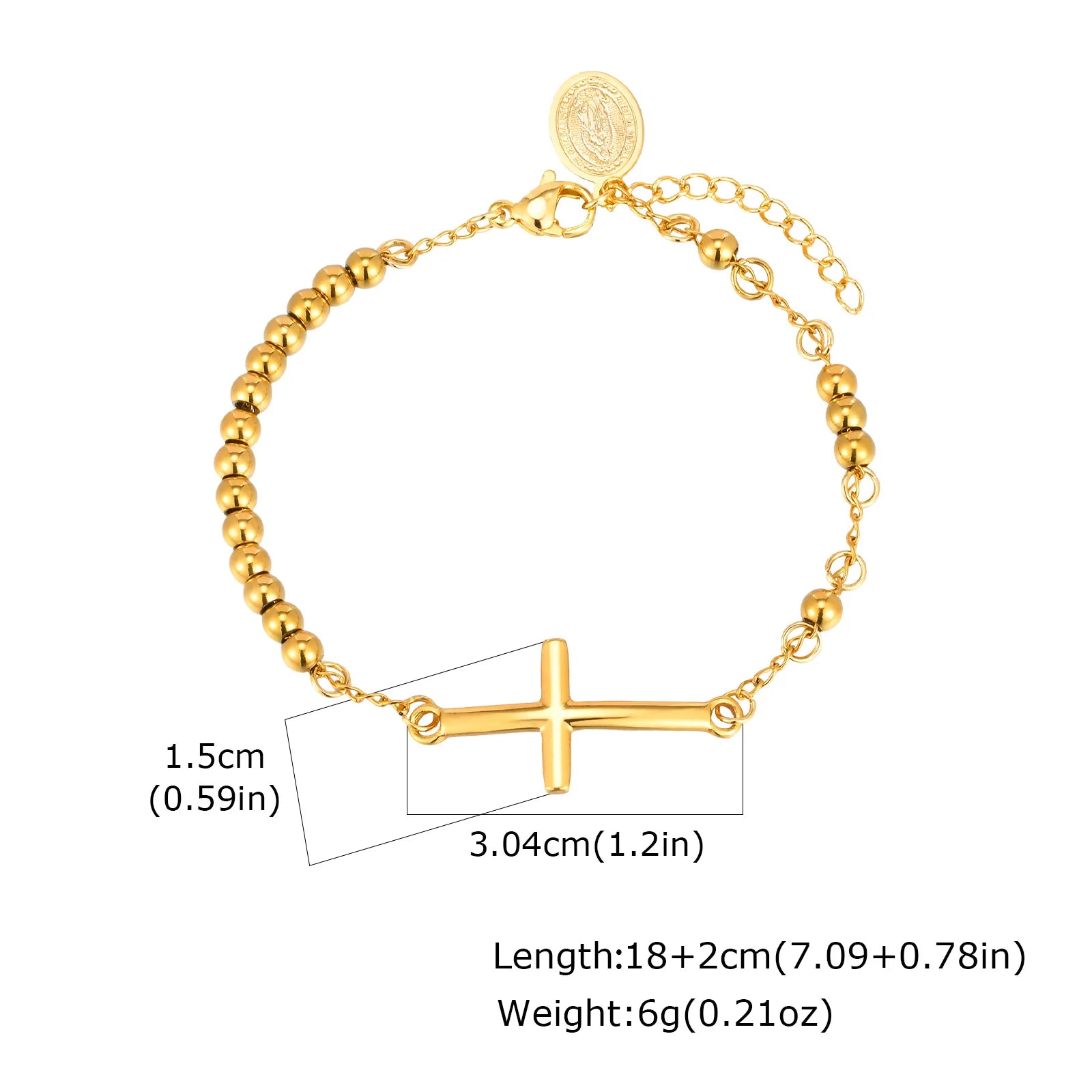 Amulet of Protection: Saint Benedict Cross Bracelet Range – Stainless Steel