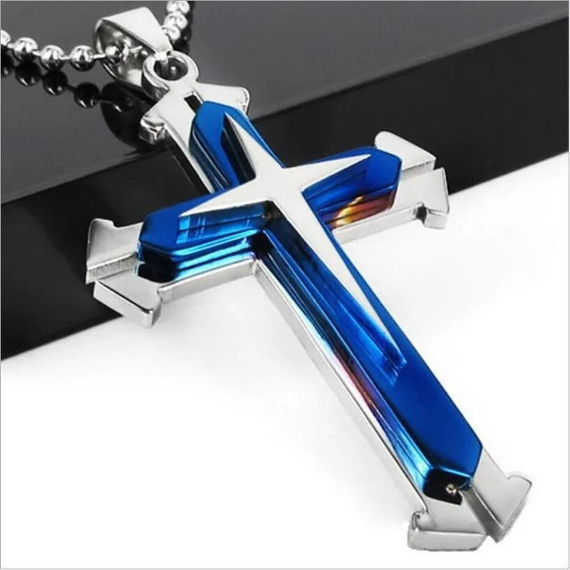 Unwavering Faith: The Belief Cross Amulet Pendant Necklace
