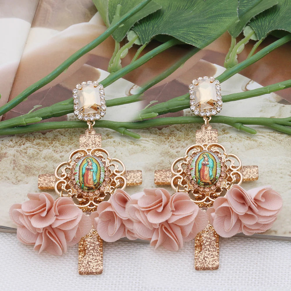 Festival Ready: Bohemia Cross Dangle Earring Range with Long Tassels
