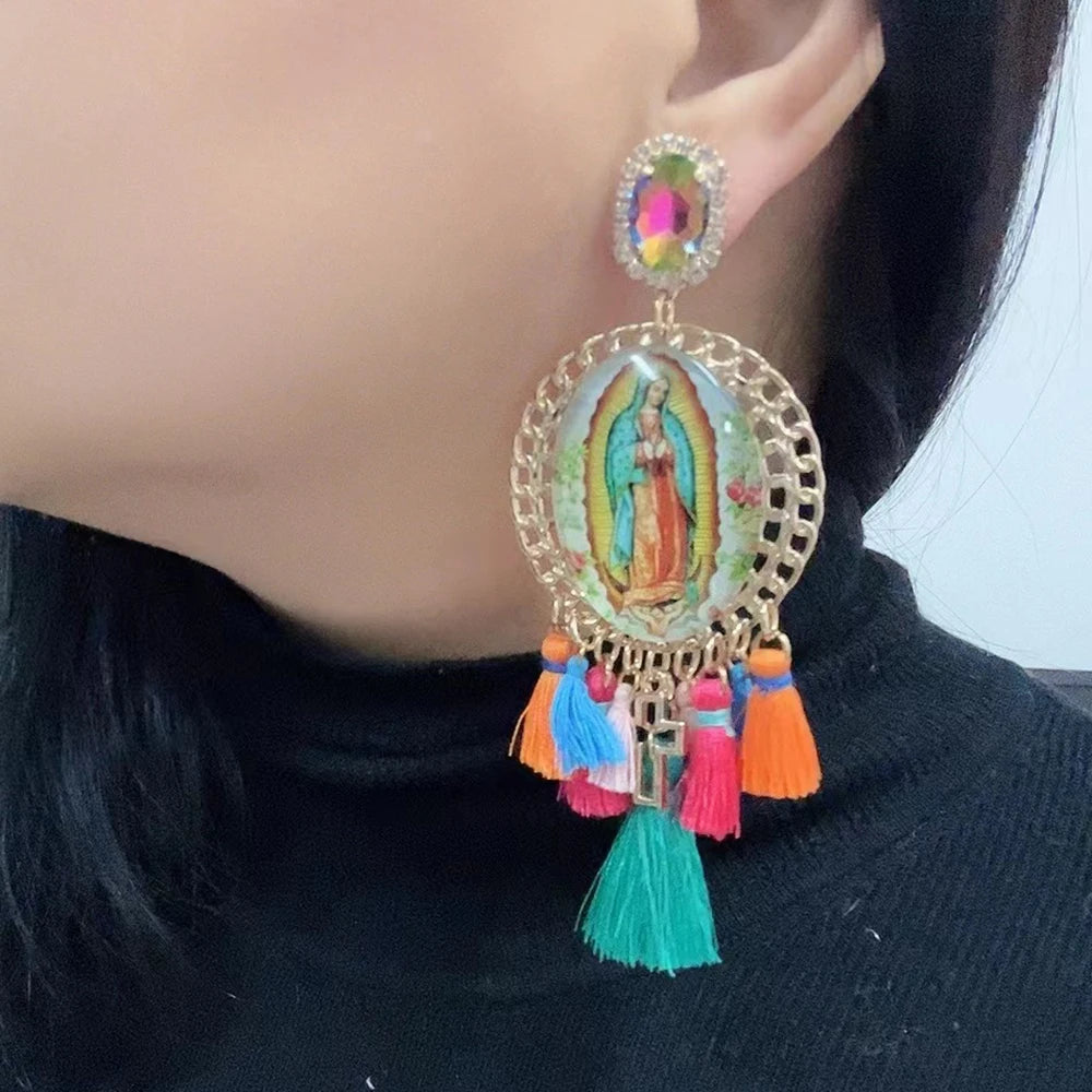 Festival Ready: Bohemia Cross Dangle Earring Range with Long Tassels