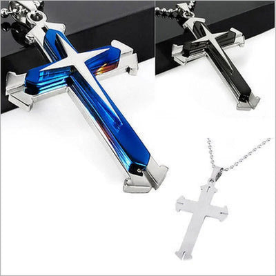 Unwavering Faith: The Belief Cross Amulet Pendant Necklace