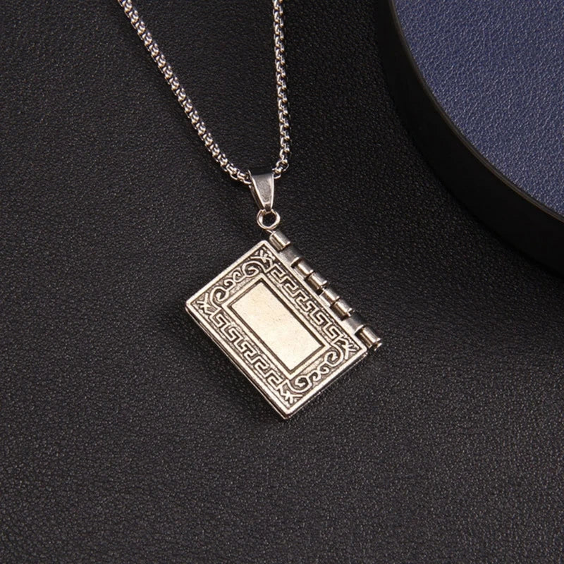 Enduring Word: Cross-Symbol Faith Necklace – Stainless Steel Chain