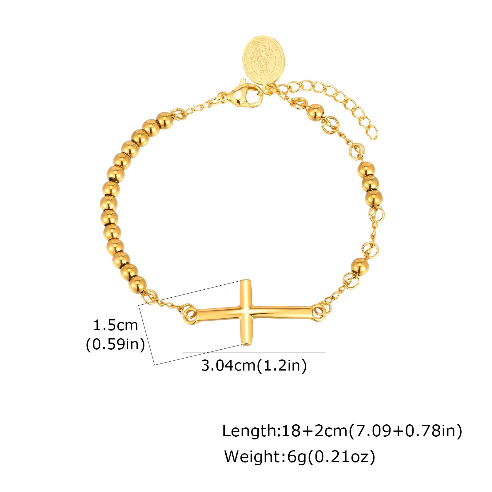 Amulet of Protection: Saint Benedict Cross Bracelet Range – Stainless Steel