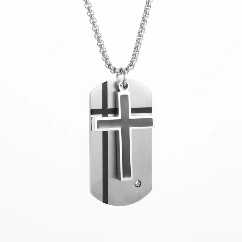 Enduring Faith: Stainless Steel Cross Pendant Necklace Range
