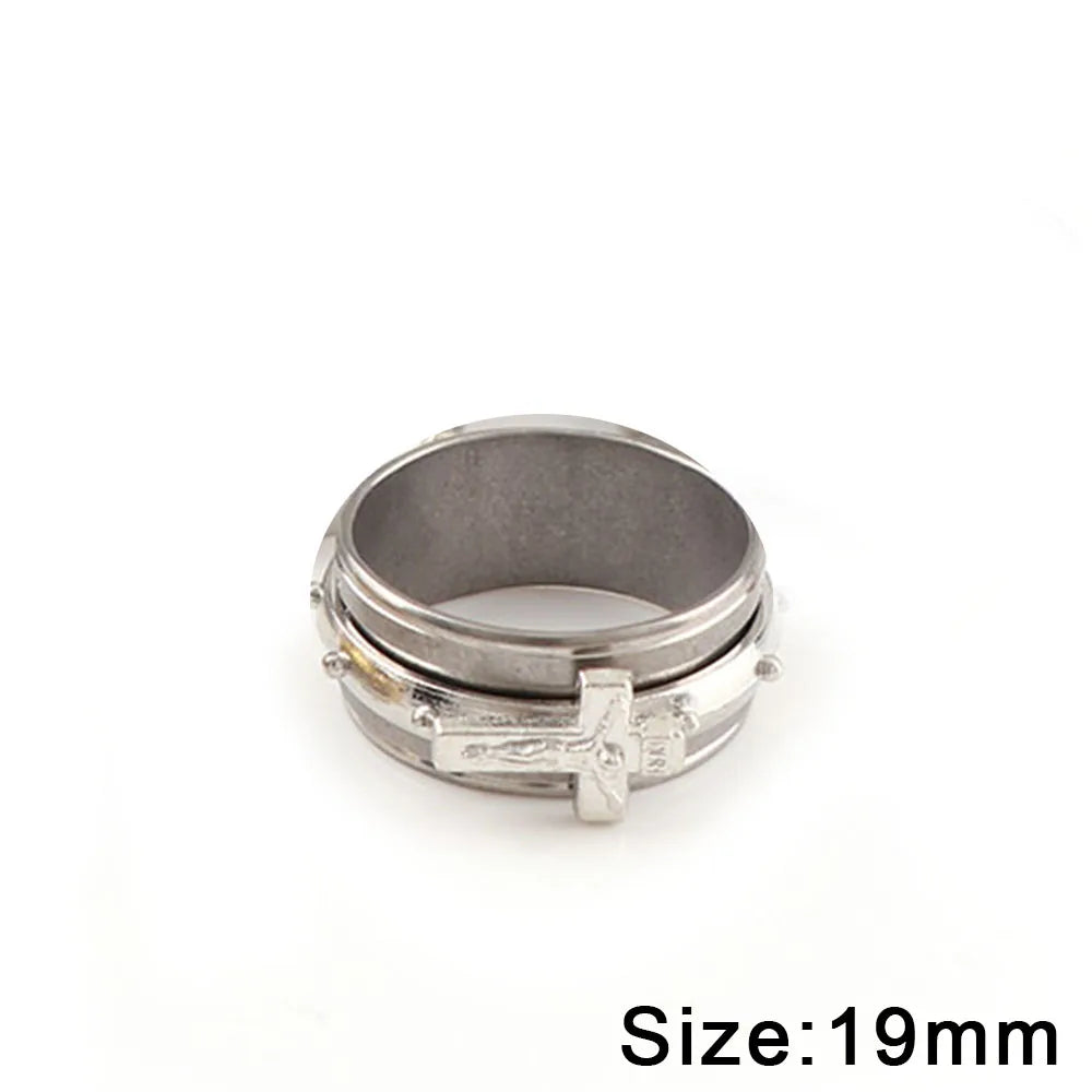 Sacred Art: Crucifixion Ring – Stainless Steel