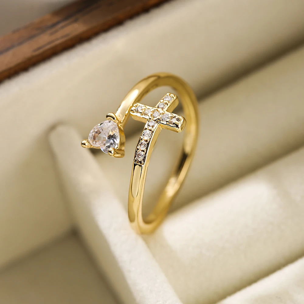 Brilliant Devotion: The Zircon Cross Ring Range