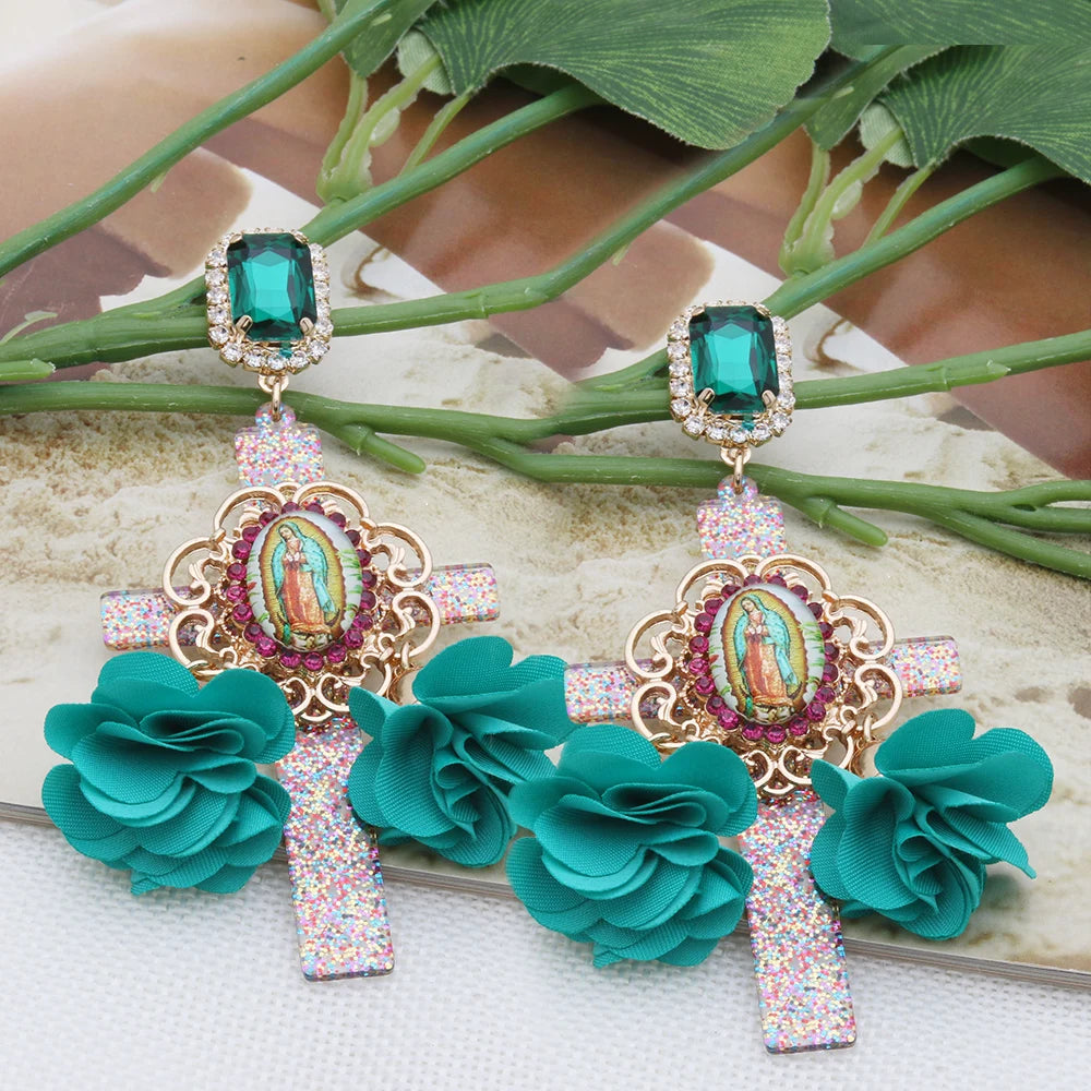 Festival Ready: Bohemia Cross Dangle Earring Range with Long Tassels