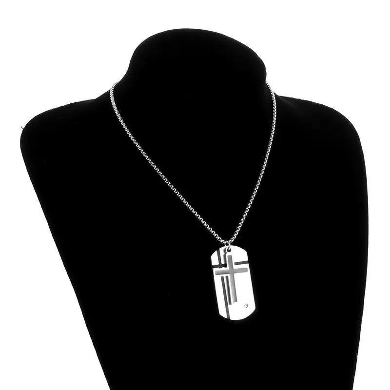 Enduring Faith: Stainless Steel Cross Pendant Necklace Range