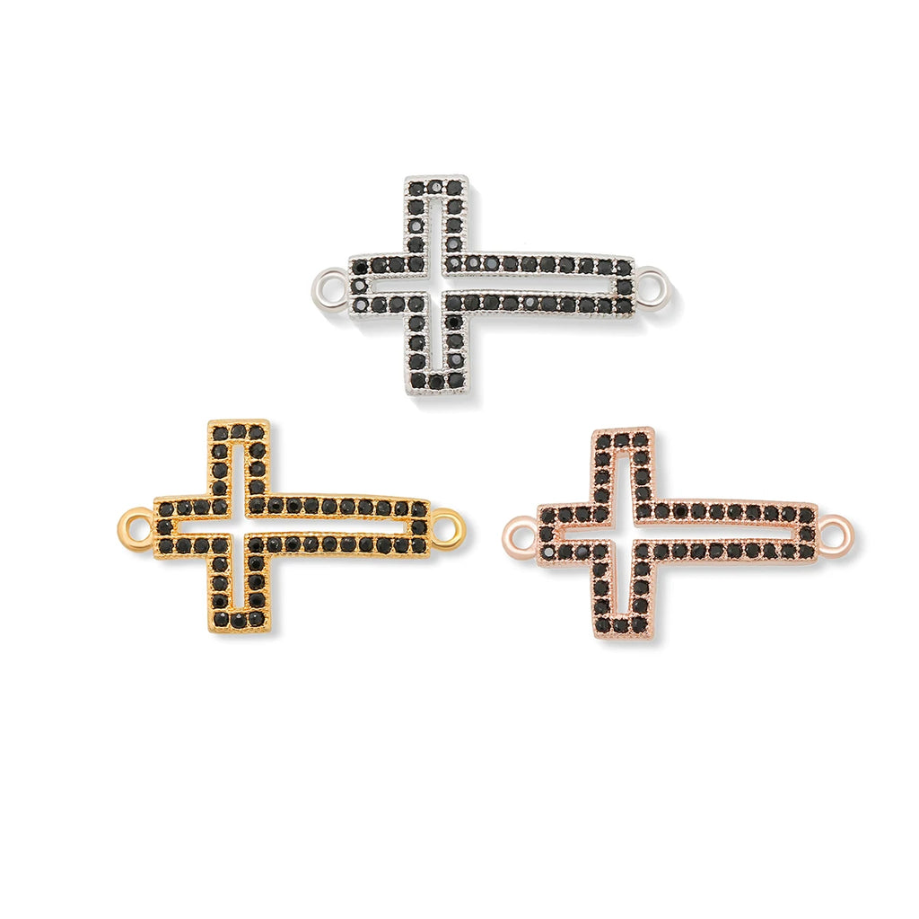 Maximum Sparkle: Cubic Zirconia Crystal Cross Pendants Collection