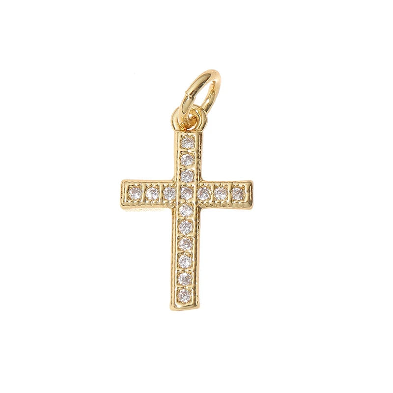 Maximum Sparkle: Cubic Zirconia Crystal Cross Pendants Collection