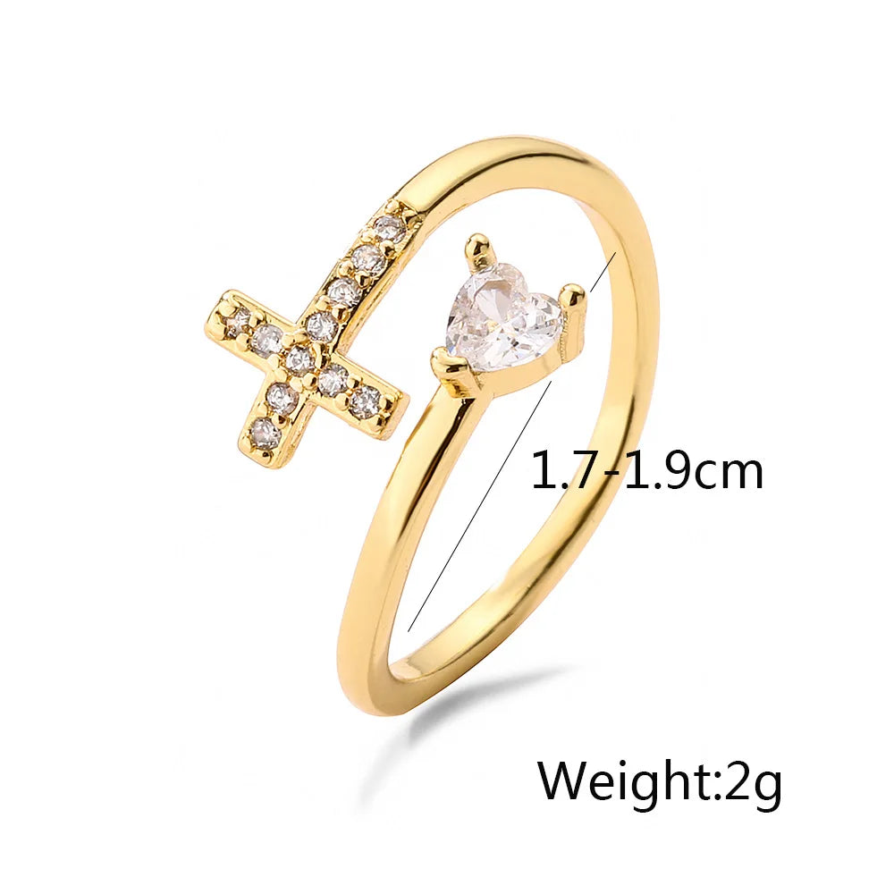 Brilliant Devotion: The Zircon Cross Ring Range