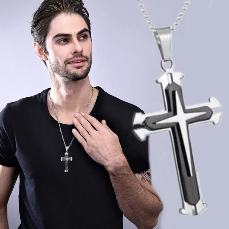 Unwavering Faith: The Belief Cross Amulet Pendant Necklace