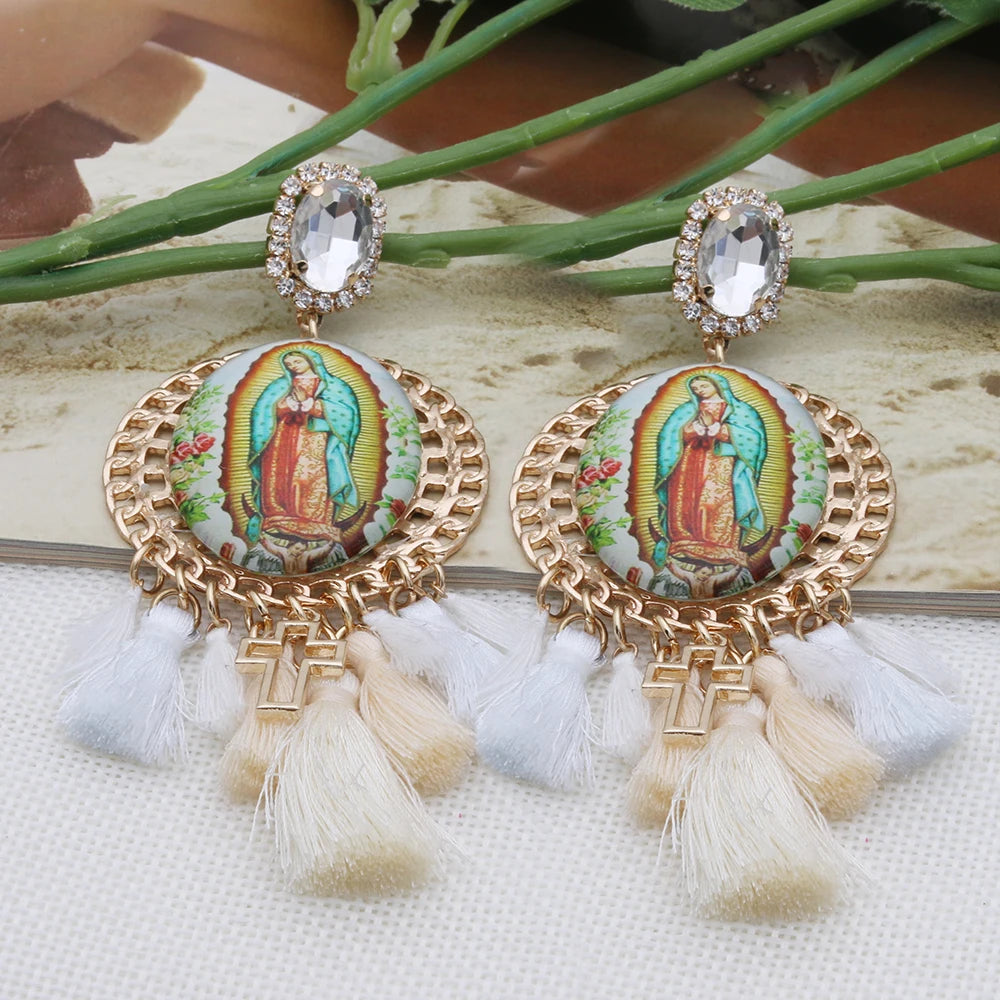 Festival Ready: Bohemia Cross Dangle Earring Range with Long Tassels