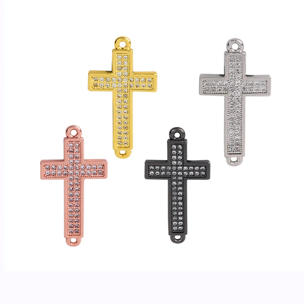 Maximum Sparkle: Cubic Zirconia Crystal Cross Pendants Collection