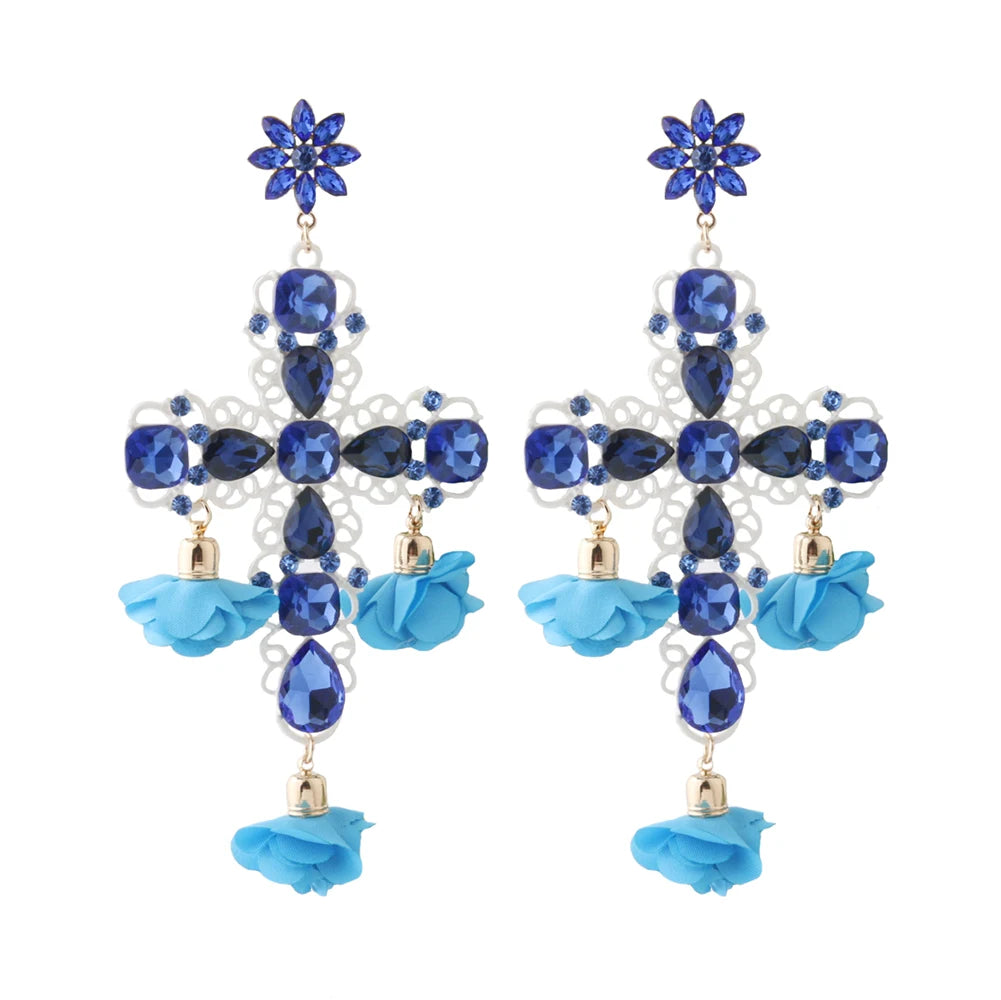 Festival Ready: Bohemia Cross Dangle Earring Range with Long Tassels