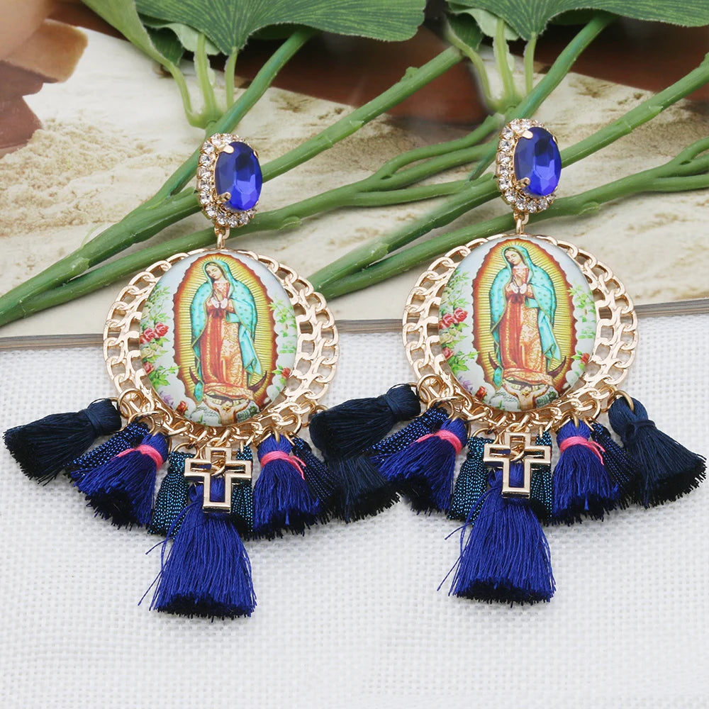 Festival Ready: Bohemia Cross Dangle Earring Range with Long Tassels