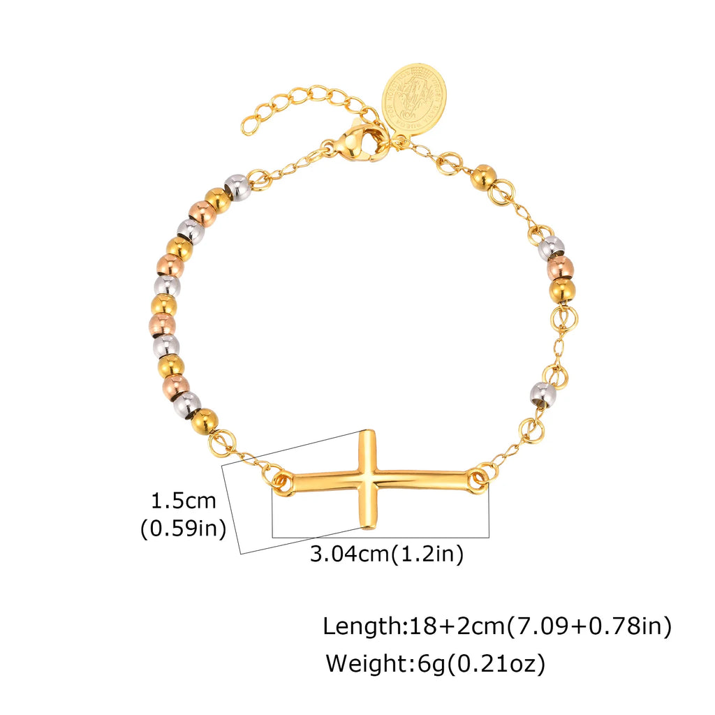 Amulet of Protection: Saint Benedict Cross Bracelet Range – Stainless Steel