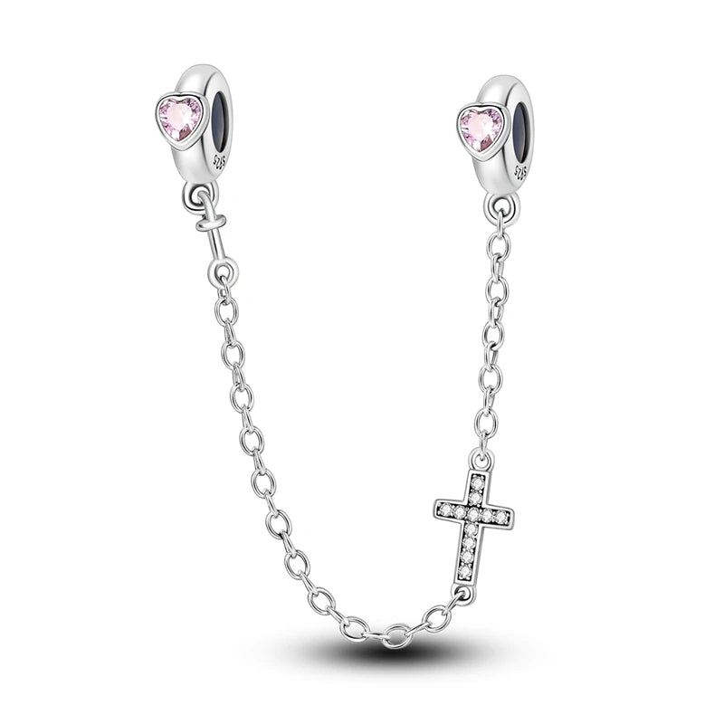 Celestial Blessings: Sterling Silver Angel & Cross Charm Pendants Range
