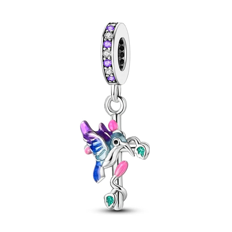 Celestial Blessings: Sterling Silver Angel & Cross Charm Pendants Range