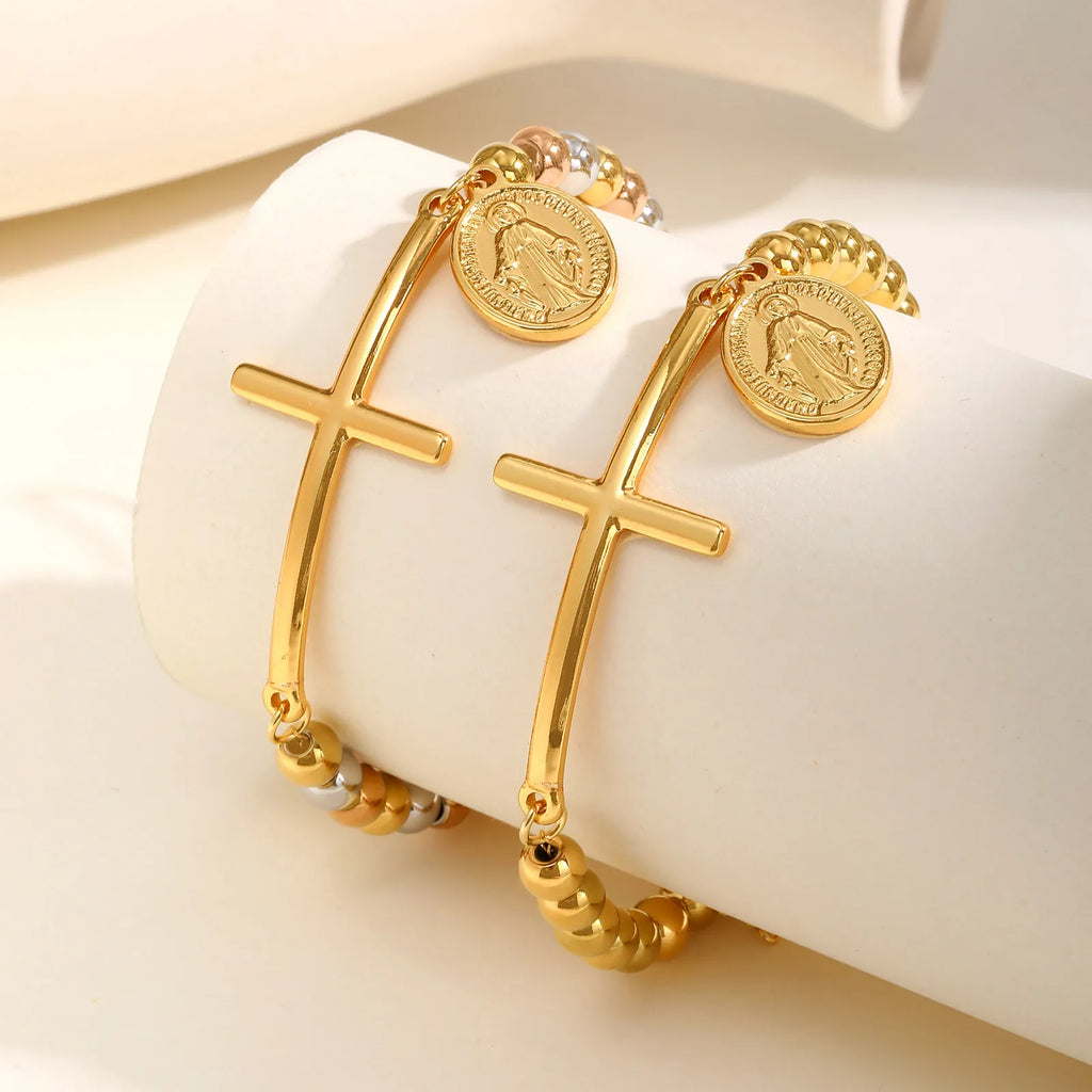 Amulet of Protection: Saint Benedict Cross Bracelet Range – Stainless Steel
