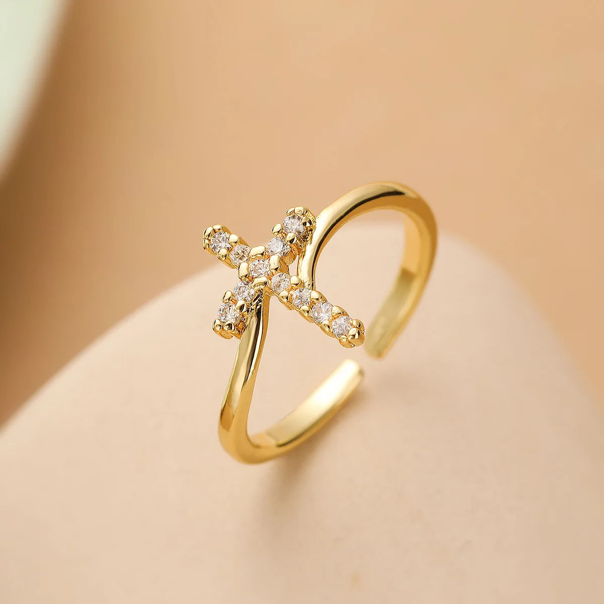 Brilliant Devotion: The Zircon Cross Ring Range