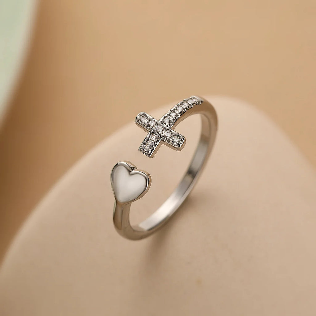 Brilliant Devotion: The Zircon Cross Ring Range