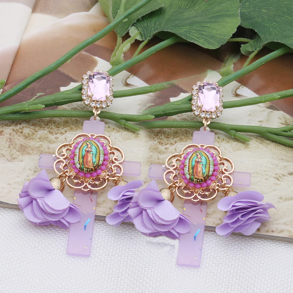 Festival Ready: Bohemia Cross Dangle Earring Range with Long Tassels