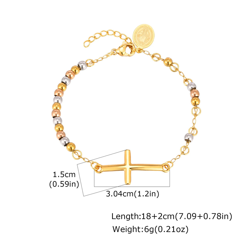 Amulet of Protection: Saint Benedict Cross Bracelet Range – Stainless Steel