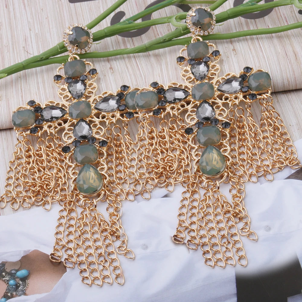 Festival Ready: Bohemia Cross Dangle Earring Range with Long Tassels