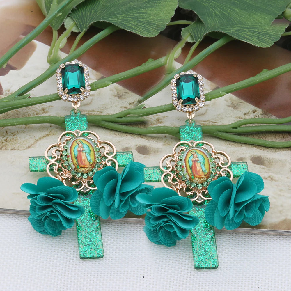 Festival Ready: Bohemia Cross Dangle Earring Range with Long Tassels