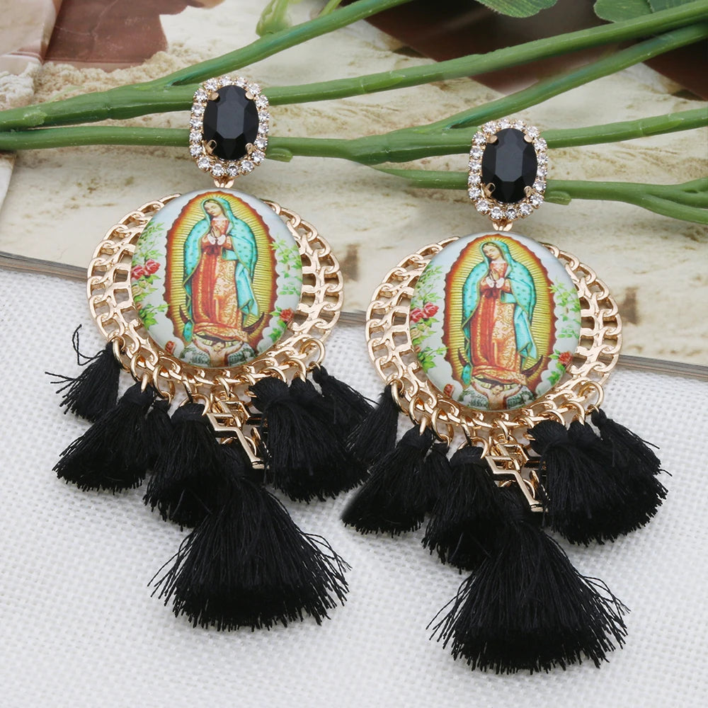Festival Ready: Bohemia Cross Dangle Earring Range with Long Tassels