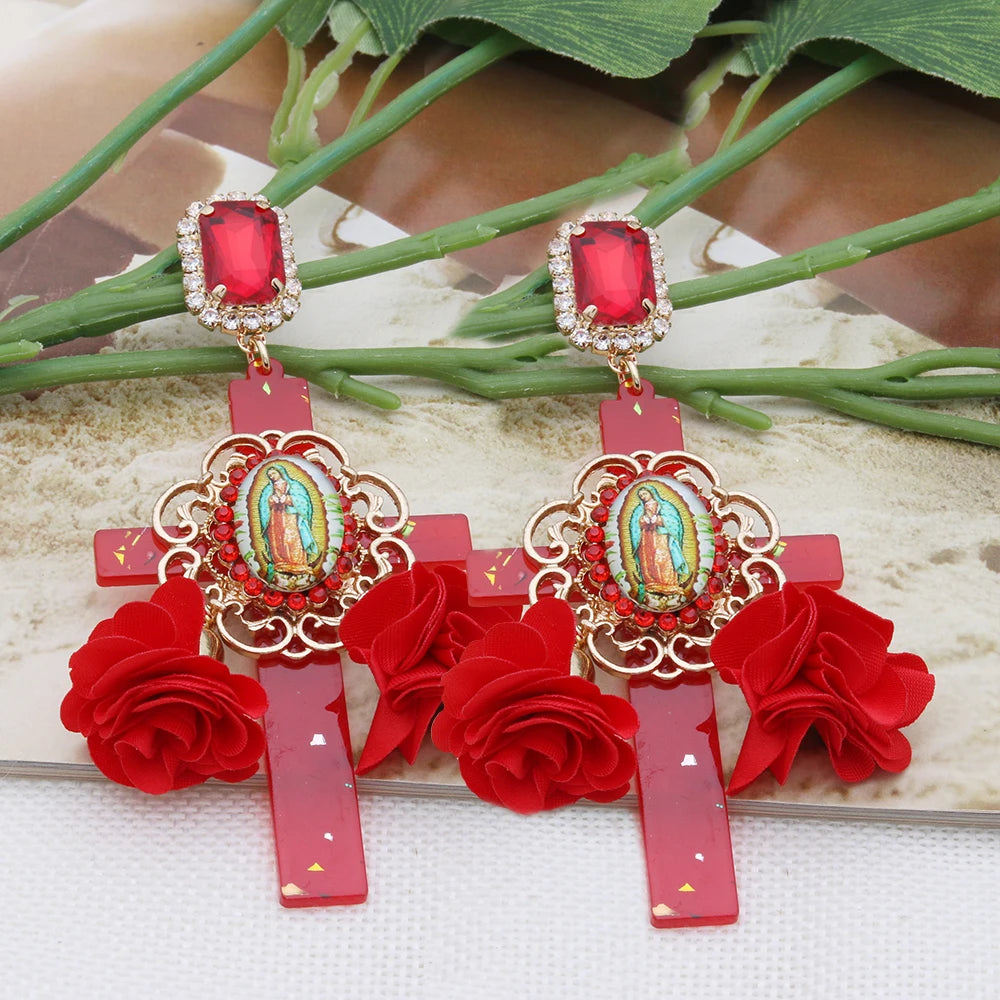 Festival Ready: Bohemia Cross Dangle Earring Range with Long Tassels