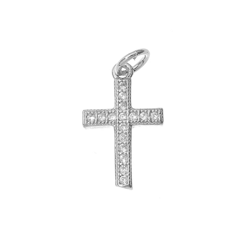 Maximum Sparkle: Cubic Zirconia Crystal Cross Pendants Collection