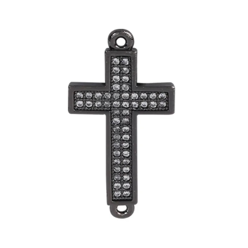 Maximum Sparkle: Cubic Zirconia Crystal Cross Pendants Collection