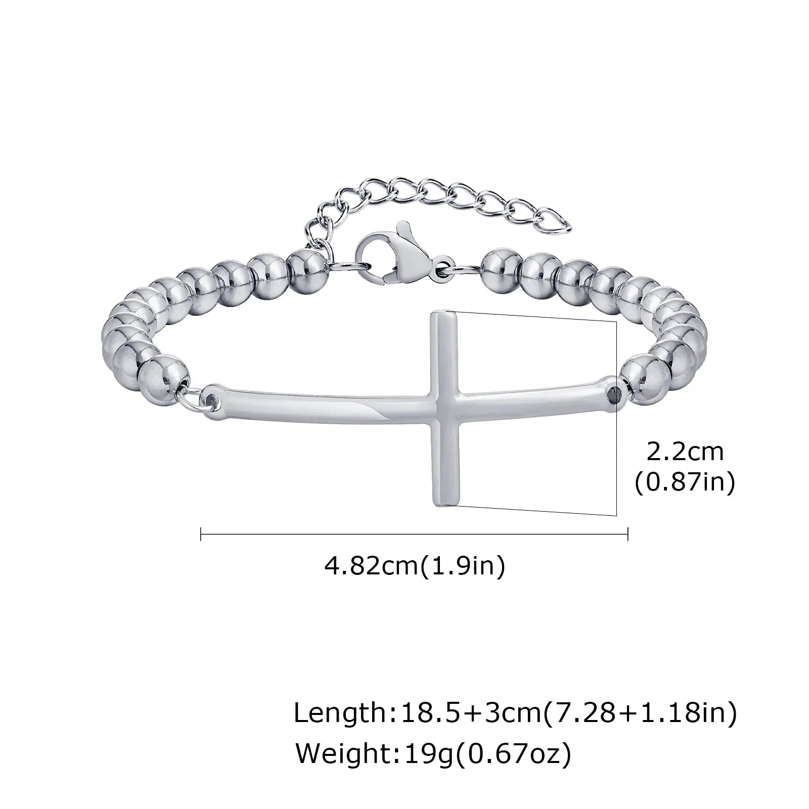 Amulet of Protection: Saint Benedict Cross Bracelet Range – Stainless Steel