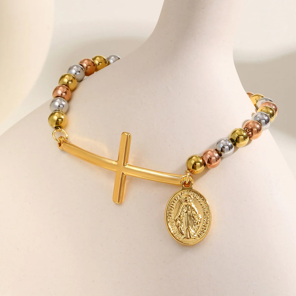 Amulet of Protection: Saint Benedict Cross Bracelet Range – Stainless Steel