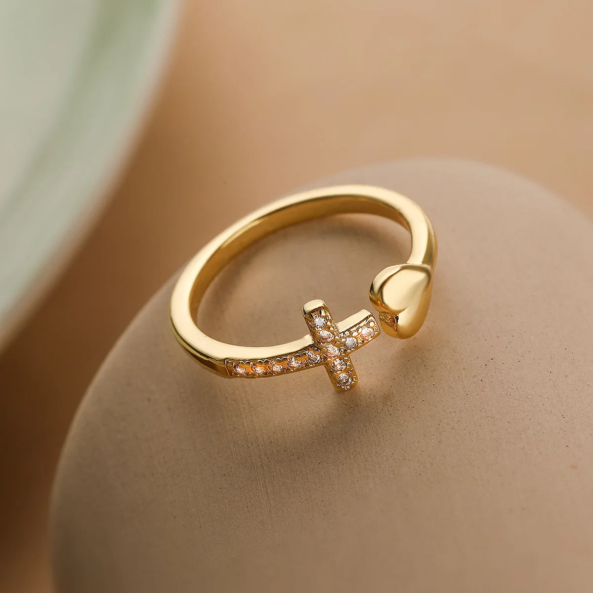 Brilliant Devotion: The Zircon Cross Ring Range