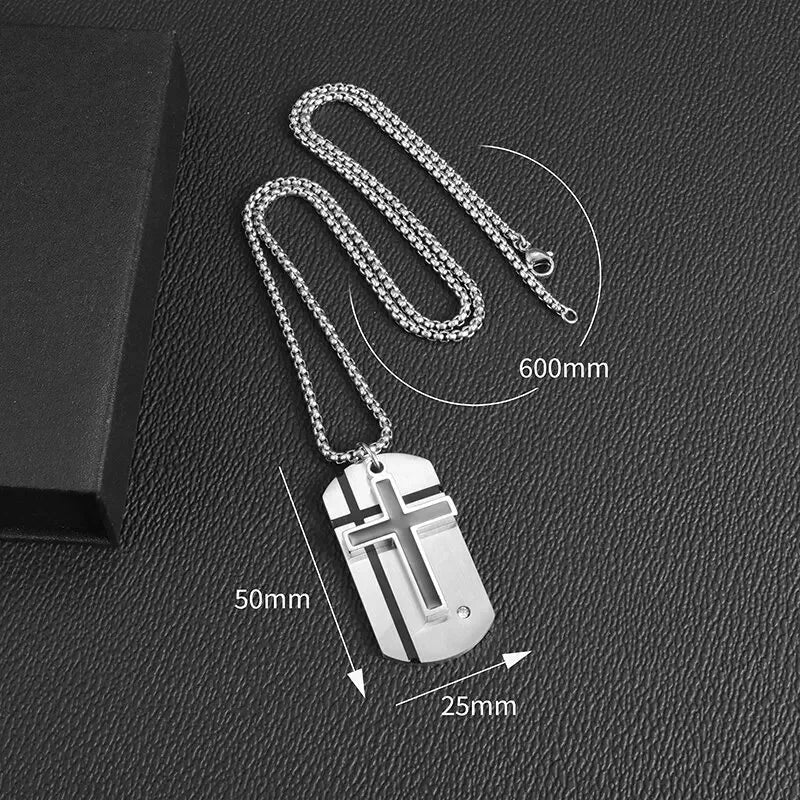 Enduring Faith: Stainless Steel Cross Pendant Necklace Range